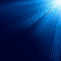 Image showing Blue luminous rays. EPS 10