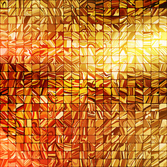 Image showing Gold mosaic background. EPS 10