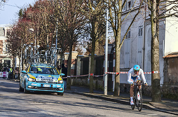 Image showing The Cyclist Grivko Andriy- Paris Nice 2013 Prologue in Houilles