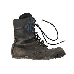 Image showing Army boot isolated on white