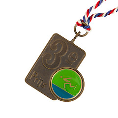 Image showing Old medal isolated