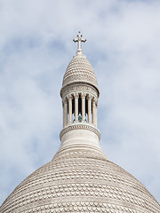 Image showing PARIS, FRANCE - JULY 28: Sacre Coeur Basilica in summer day. Lar