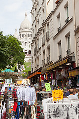 Image showing PARIS, FRANCE - JULY 28: Sacre Coeur Basilica in summer day. Lar