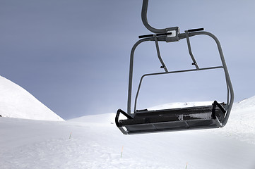 Image showing Chair-lift close-up view