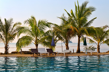 Image showing Swimming pool by the sea in Thailand