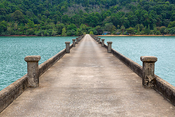 Image showing concrete pier Thailand