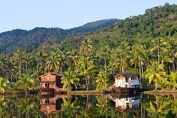 Image showing Tropical hotel in the jungle. Island Koh Chang