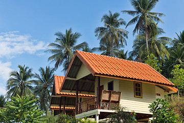 Image showing beautiful bungalow resort in jungle, Koh Chang, Thailand