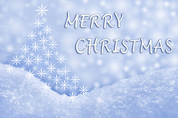 Image showing Merry Christmas greeting card