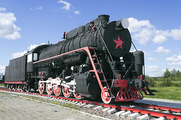 Image showing Russian freight locomotive 50-ies