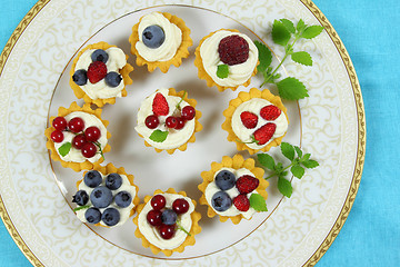 Image showing Fruit tarts