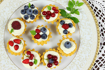 Image showing Custard tarts