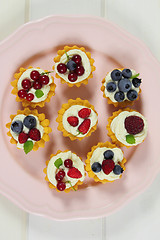 Image showing Fruit tarts