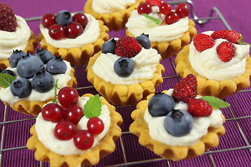 Image showing Fruit tarts