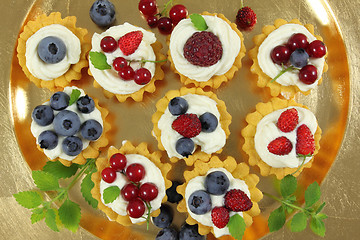 Image showing Fruit tarts