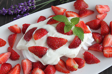 Image showing Strawberry dessert