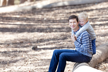 Image showing family hiking