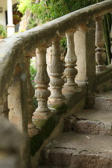 Image showing Ornate stone balustrade