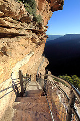 Image showing Hiking the National Pass trail Blue Mountains