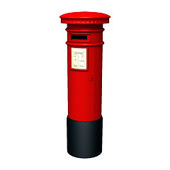 Image showing Red Post Box