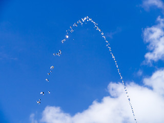 Image showing blue sky fountain