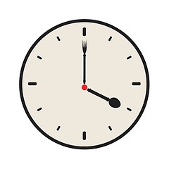 Image showing Vector old vintage clock face