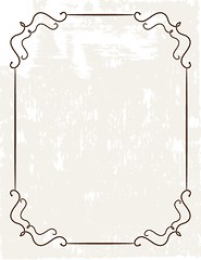 Image showing Vintage vector frame on  beautiful background