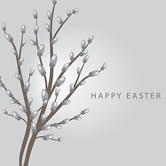 Image showing Easter vintage card. Vector illustration.