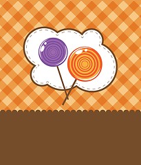 Image showing Lollipop candy, isolated against background