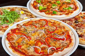 Image showing pizza set