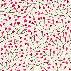 Image showing Floral seamless pattern in vector.