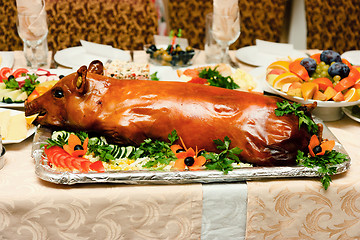 Image showing roast suckling pig