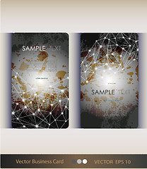 Image showing Set of abstract geometric business card