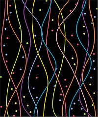 Image showing Neon lights  graphic design abstract background.