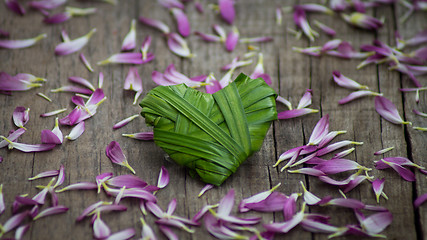 Image showing Palm Leaf heart