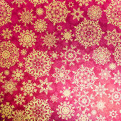 Image showing Christmas pattern snowflake background. EPS 10