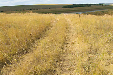 Image showing steppe road