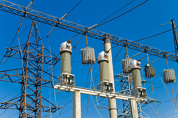 Image showing high-voltage substation