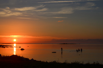 Image showing Evening bath