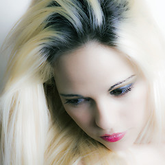 Image showing Stunning blonde woman