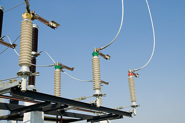 Image showing view to high-voltage substation