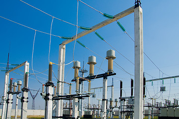 Image showing view to high-voltage substation