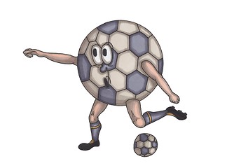 Image showing human soccer ball