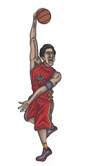 Image showing basketball player