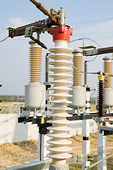 Image showing high-voltage substation