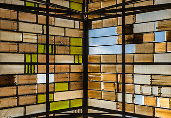 Image showing Roof windows of a factory