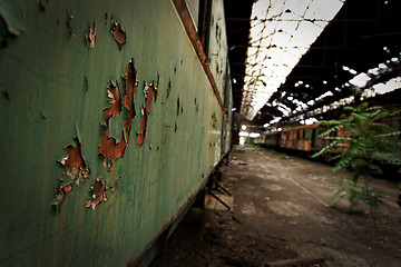 Image showing Industrial interior with bright light