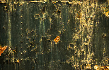 Image showing Rusted metal texture closeup photo