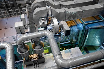 Image showing Large industrial interior with power generator