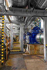 Image showing Industrial interior of a power plant